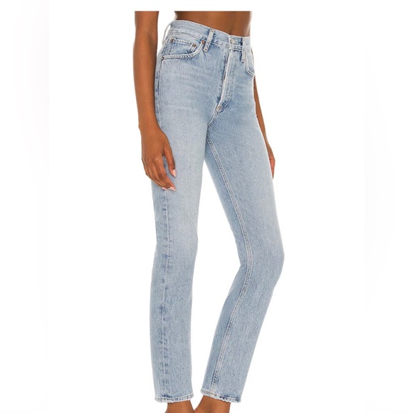 Agolde High Rise Straight Crop - Picture 2 of 5